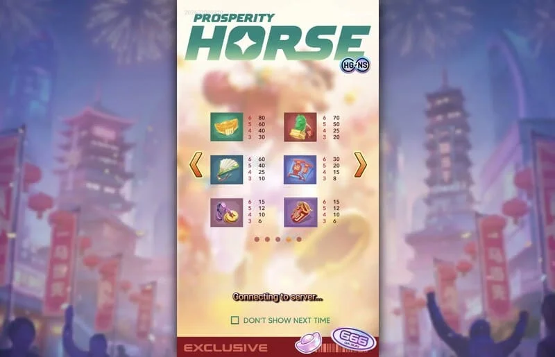 Prosperity Horse - uitbetalingstabel van de symbolen